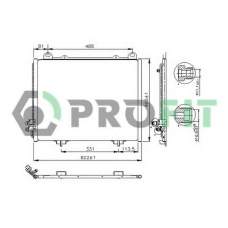 PR 3510C1 PROFIT Конденсатор, кондиционер