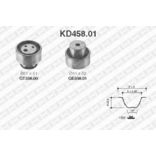 KD458.01 SNR Комплект ремня грм