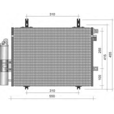 350203338000 MAGNETI MARELLI Конденсатор, кондиционер