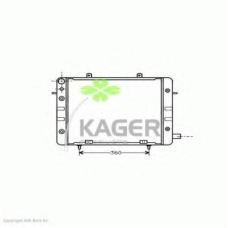 31-2738 KAGER Радиатор, охлаждение двигателя