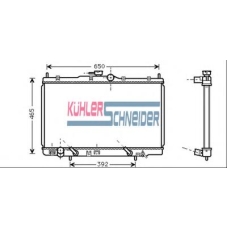 0100191 KUHLER SCHNEIDER Радиатор, охлаждение двигател