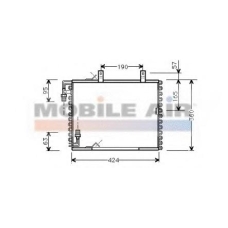 06005147 VAN WEZEL Конденсатор, кондиционер