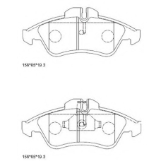 KD7799 ASIMCO Комплект тормозных колодок, дисковый тормоз