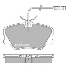 LVXL500 MOTAQUIP Комплект тормозных колодок, дисковый тормоз