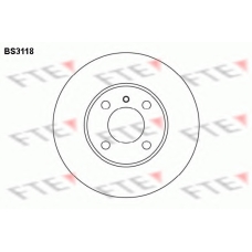 BS3118 FTE Тормозной диск