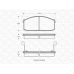363702160688 MAGNETI MARELLI Комплект тормозных колодок, дисковый тормоз