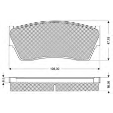 PF1179 PROCODIS FRANCE Комплект тормозных колодок, дисковый тормоз