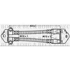 BBH6999 BORG & BECK Тормозной шланг