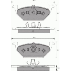 687681 ROULUNDS Комплект тормозных колодок, дисковый тормоз
