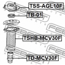 TSS-AGL10F FEBEST Подвеска, амортизатор