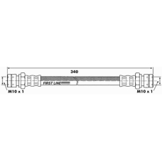 FBH6412 FIRST LINE Тормозной шланг
