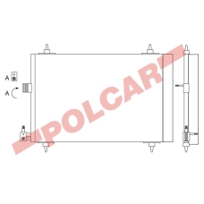2327K82X POLCAR Skraplacze klimatyzacji