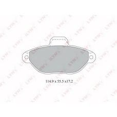 BD-2815 LYNX Комплект тормозных колодок, дисковый тормоз