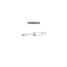 VW80033 VENEPORTE Средний глушитель выхлопных газов