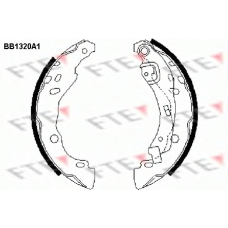 BB1320A1 FTE Комплект тормозных колодок