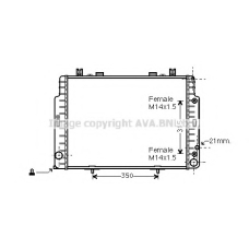 MSA2129 AVA Радиатор, охлаждение двигателя