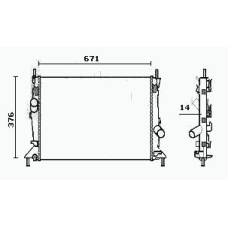 RM0585 EQUAL QUALITY Радиатор, охлаждение двигателя