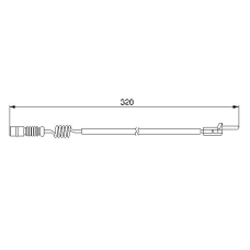 1 987 474 964 BOSCH Сигнализатор, износ тормозных колодок