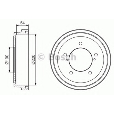 0 986 477 236 BOSCH Тормозной барабан