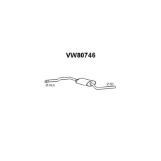 VW80746 VENEPORTE Предглушитель выхлопных газов