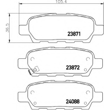 8DB 355 010-241 HELLA Комплект тормозных колодок, дисковый тормоз