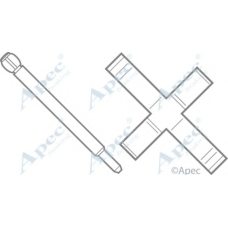 KIT518 APEC Комплектующие, тормозные колодки