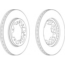 DDF660-1 FERODO Тормозной диск