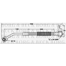 BBH7415 BORG & BECK Тормозной шланг