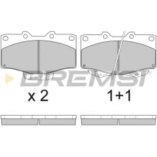 BP2748 BREMSI Комплект тормозных колодок, дисковый тормоз