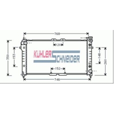 0209101 KUHLER SCHNEIDER Радиатор, охлаждение двигател