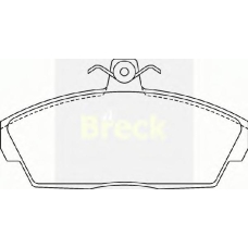 21515 00 BRECK Комплект тормозных колодок, дисковый тормоз