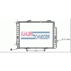 0311101 KUHLER SCHNEIDER Радиатор, охлаждение двигател
