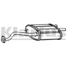 HA250G KLARIUS Глушитель выхлопных газов конечный