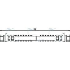 HOS3180 APEC Тормозной шланг
