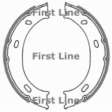 FBS663 FIRST LINE Комплект тормозных колодок, стояночная тормозная с
