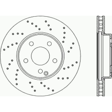 BDRS1998.25 OPEN PARTS Тормозной диск