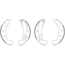 8DB 355 003-211 HELLA PAGID Комплект тормозных колодок