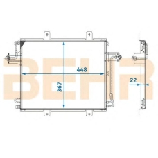 7004098 BEHR Condenser