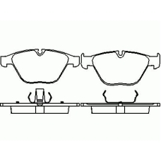 P 06 031 BREMBO Комплект тормозных колодок, дисковый тормоз