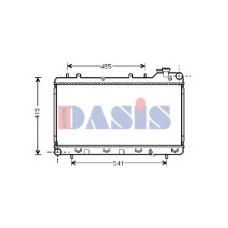 350030N AKS DASIS Радиатор, охлаждение двигателя