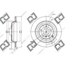 BD1306 DJ PARTS Тормозной диск