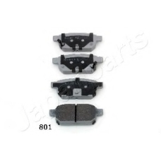 PP-801AF JAPANPARTS Комплект тормозных колодок, дисковый тормоз