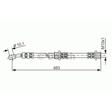 1 987 476 654 BOSCH Тормозной шланг