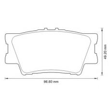 572595B BENDIX Комплект тормозных колодок, дисковый тормоз