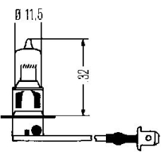 8GH 002 090-151 HELLA Лампа накаливания, основная фара; Лампа накаливани