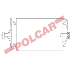 6007K8C2 POLCAR Skraplacze klimatyzacji