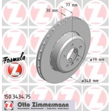 150.3434.75 ZIMMERMANN Тормозной диск