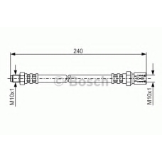 1 987 481 012 BOSCH Тормозной шланг