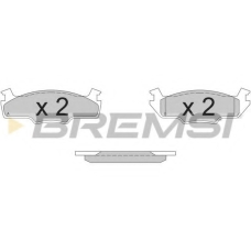 BP2162 BREMSI Комплект тормозных колодок, дисковый тормоз