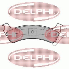 LP1183 DELPHI Комплект тормозных колодок, дисковый тормоз